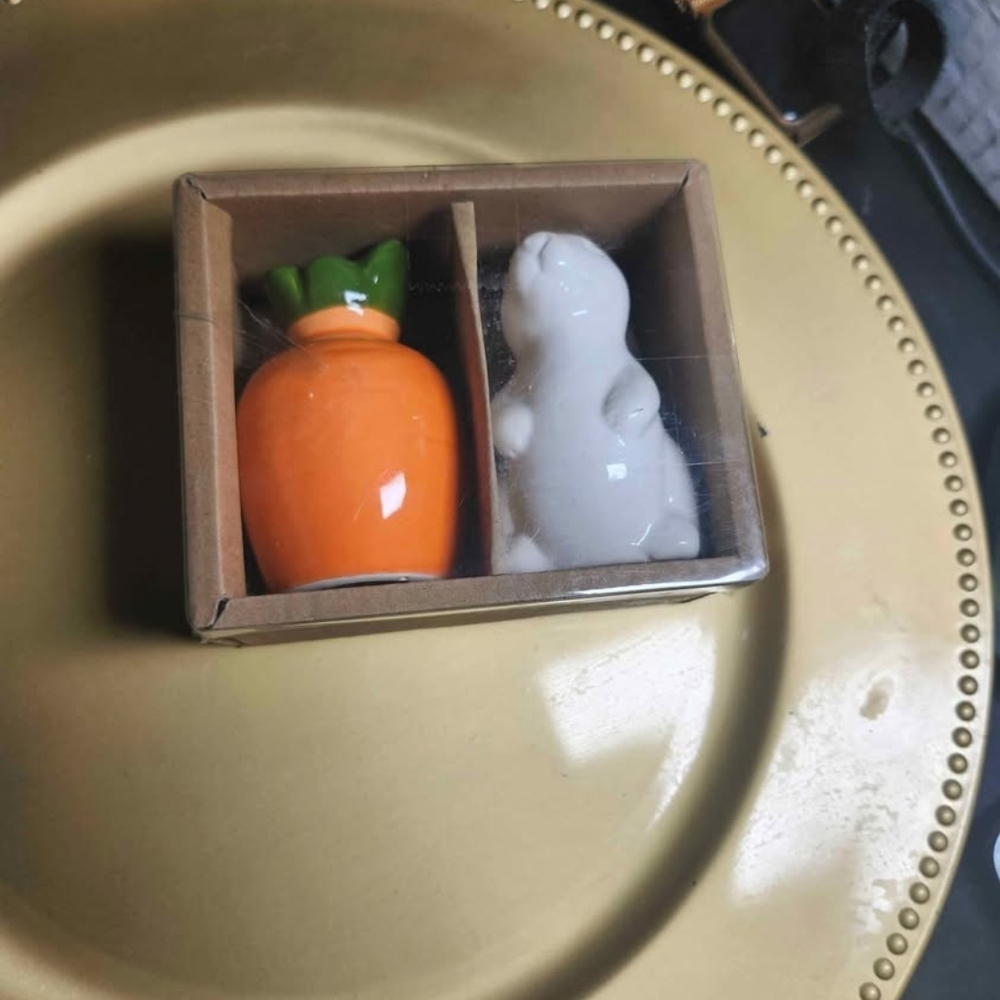 Carrot+Bunny Salt/Pepper Shakers